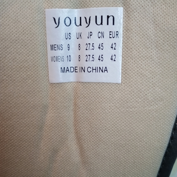 Youyun Diabetic Black and White Slip-On Sneakers/X - Wide Velcro Shoe/Unisex - Picture 10 of 13